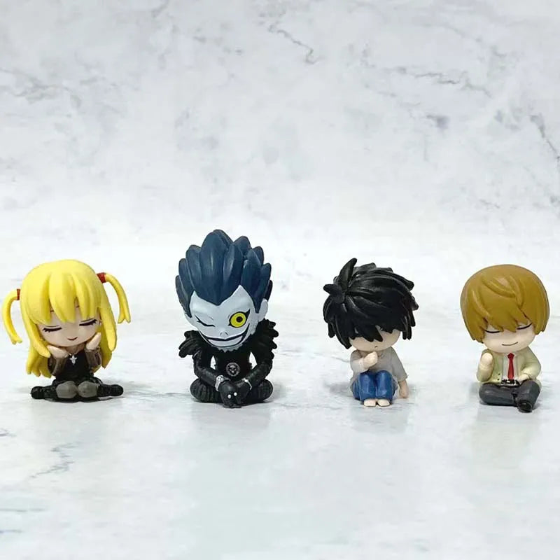 Q Version DEATH NOTE Figure Cute Edition Yagami Light 4cm Ryuk/L·Lawliet PVC Action Figure Amine Collectible Figurine