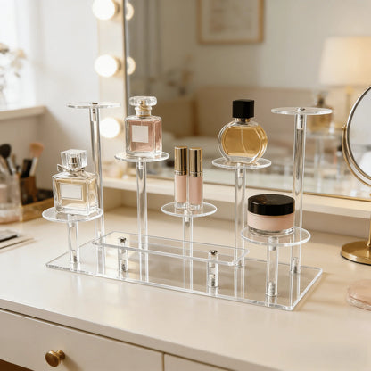 Acrylic Multi Functional Transparent Durable Display Rack, Suitable For Placing Jewelry, Cupcakes, Perfume, Dolls,Storage Rack