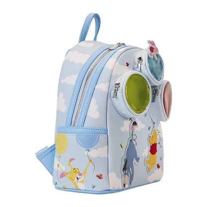 Winnie The Pooh and Freiends Floating Balloons Mini Backpack Wallet Set