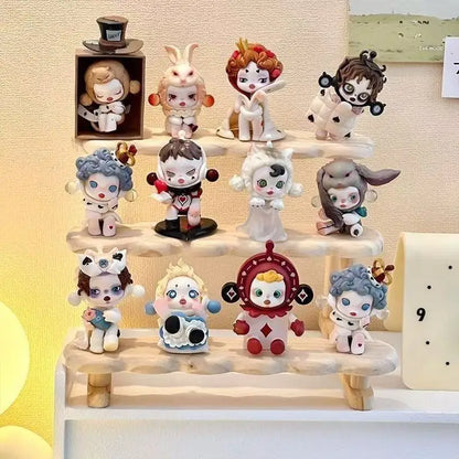 Pure Solid Wood Figure Display Rack Storage Rack Desktop Trendy Figure Pops Mart Blind Box Doll Succulent Green Plant Ladder Rac
