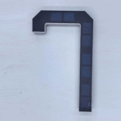 LED Solar House Number Light Waterproof Address Plate with Light Sensor for Home Entrance Yard Wall Outdoor Decoration