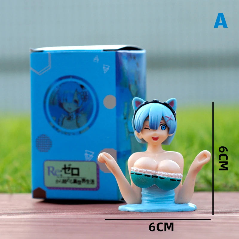 Shaking Chest Girls Car Dashboard Decorations Sexy Cute Dolls Plump Shape Car Interior Accessories Motorcycle Bike Decor