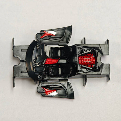 Fine Model 1/64 LB Corvette C8 Diecast Car Model Limited Edition Alloy Collectible with Display Case