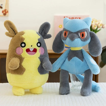 Japanese Anime Pokemon Morpeko Lucario Riolu Plushies Cute Soft Gifts Stuffed Toys Morpeko Birthday Christmas Gift for Children