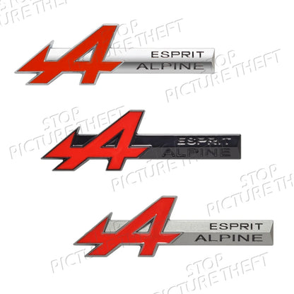 A Grille Logo 3D Metal Decal Car Body Rear Trunk Emblem Sticker For Symbioz Rafale Clio Austral Arkana Captur RS Scenic GT Sport