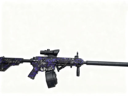 M416 Tactical Outdoor Gel Blasters Full Auto Electric Gel Ball Blaster Purple Black Long Range for Outdoor Games Toys Gun Gift