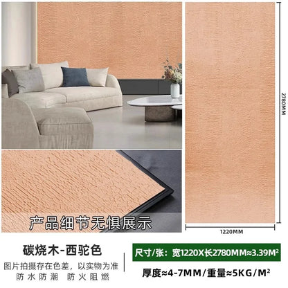 Soft carbonized wood flexible stone bendable panel exterior wall imitation charcoal wood board