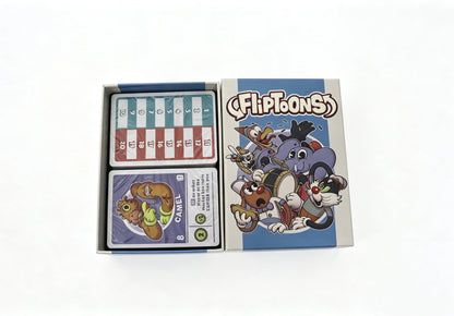 FlipToons Board Game | an Animated Deck-Building Card Game! | Easy to Learn  Family Game  with Classic Cartoon Style