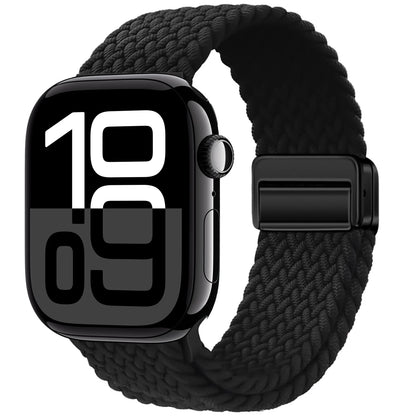Braided Band For Apple Watch Strap 44mm 40mm 45mm 46mm 49mm 41mm 38 Magnetic Nylon Bracelet iWatch series se 7 6 8 9 10 Ultra 2