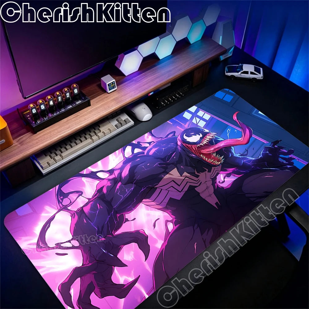 Large Game Console Mousepad Waterproof Mouse Pad Keyboard Computer Laptop Pad office Accessories XXL Marvel Venom Art Desk Mat