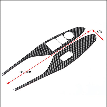 For 2016-2025 Mazda MX-5 ND ND5RC Door Window Switch Panel Soft Carbon Fiber Cover 2Pcs Left & Right Interior Sticker