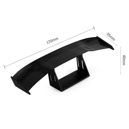 Black Mini Tail Fins for Cars Decorations Vehicle Exterior Retrofit Parts Racing Sport Style Universal Decorative Spoiler Wing