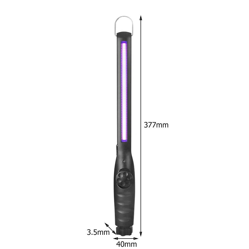 30 LED UV Sterilizer Lamp Rechargeable Handheld Ultraviolet Disinfection Bactericidal Lamp UVC Germicidal Light for Home Office
