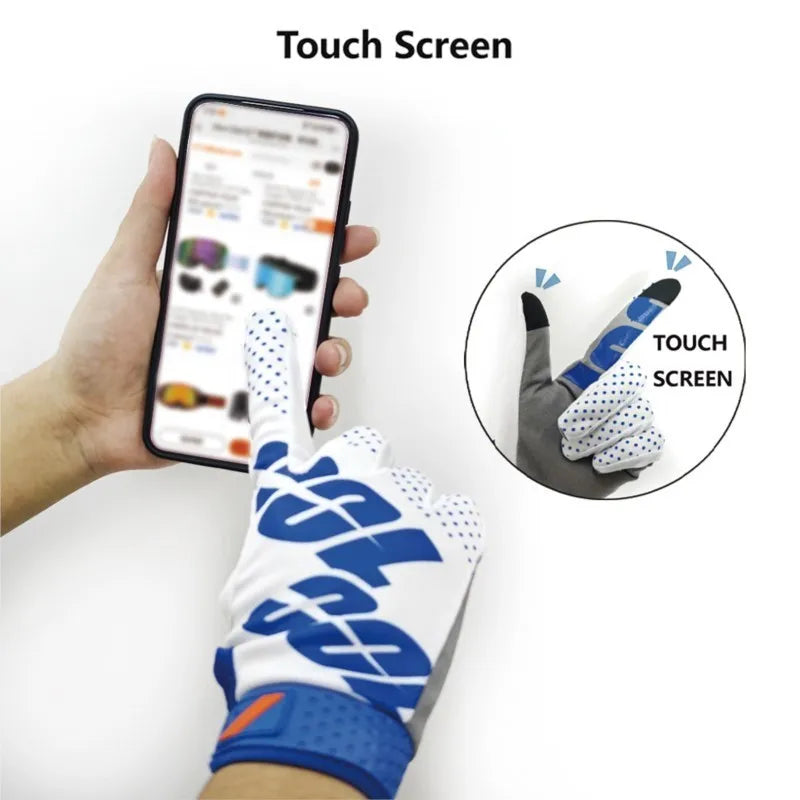 Motorcycle Racing Gloves Unisex Four Seasons Anti Slip Wear Resistant MTB Riding Gloves