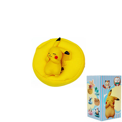 Anime Pokémon Blind Box Model Figure 1-12 Pcs Pikachu Sleep Series Interior Hand Sleeping Position Toys Gift for Sfriends