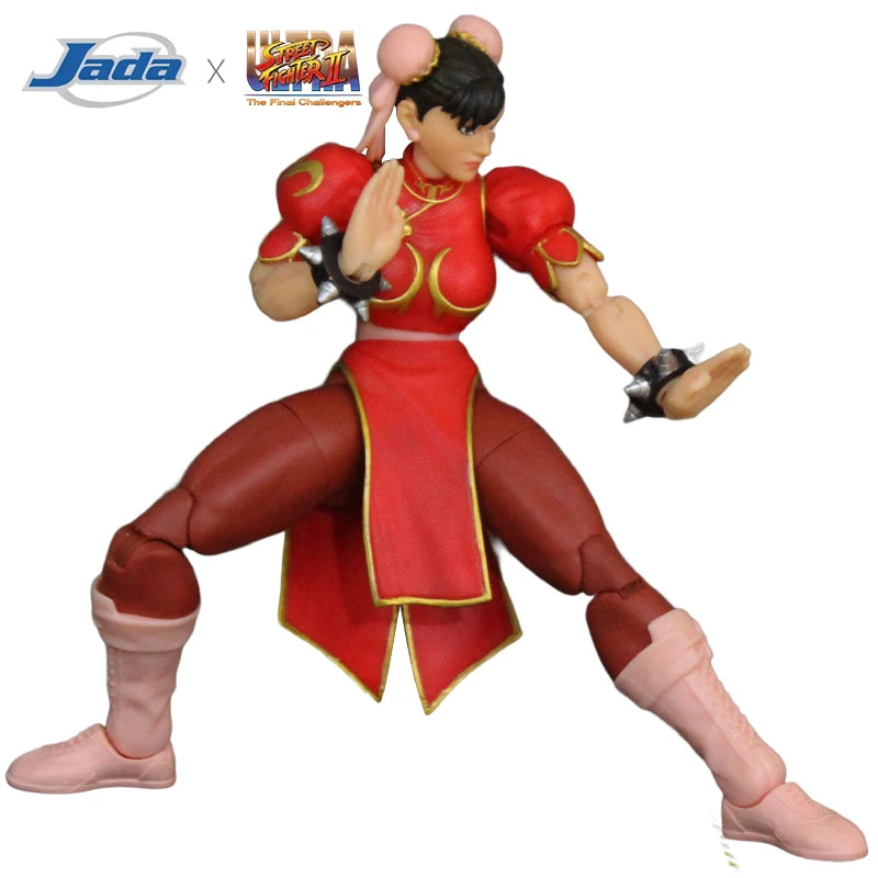 JADA Action Figure Street Fighter Collectible Figures: Akuma Balrog M.Bison Ken Guile Dhalsim ChunLi | Limited Edition ~15-17 CM