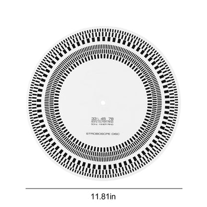 Professional LP Vinyl Record Pickup Calibration Plate Turntable Strobe Disc Speed Detection Gauge Adjust Tool For Record Player
