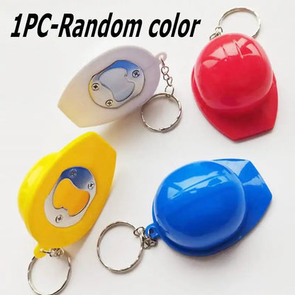 Cool Motorcycle Helmet Keychain with Light Creative Mini Helmet Key Chain for Bags and Keys, Night Warning Light