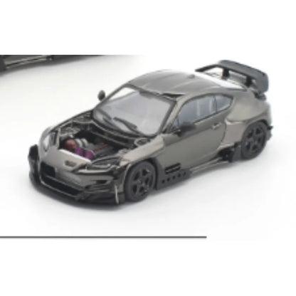 POPRACE 1:64 PANDEM GR86 S-DarkChrome014 die-casting alloy simulation car model is a gift that boys like.