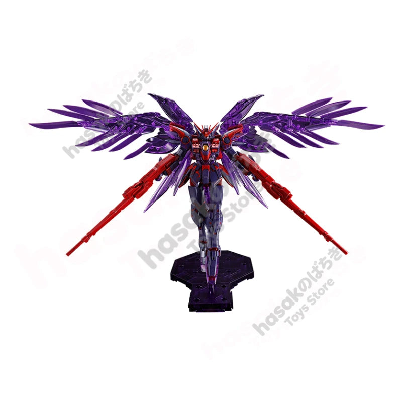 Fast Shipping Bandai Anime MG Wing Gundam Zero EW [Contrast Color/Light Purple Heart] Original Action Figure Children's Toy
