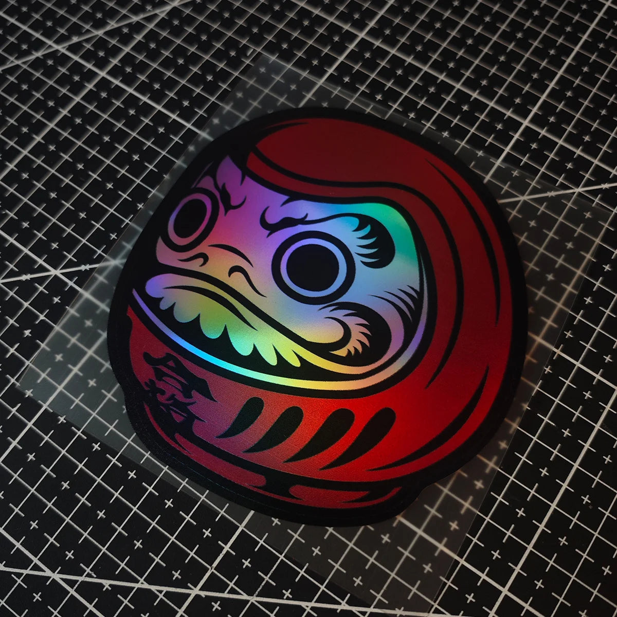 A DARUMA Doll JDM Vinyl Decal - A Car Laser Laser-Themed Sticker