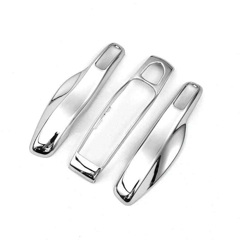 Car Smart Remote Key Case Fob Covers Set Shell For Porsche Panamera Spyder Carrera Macan Boxster Cayman Cayenne 911 970 981 991