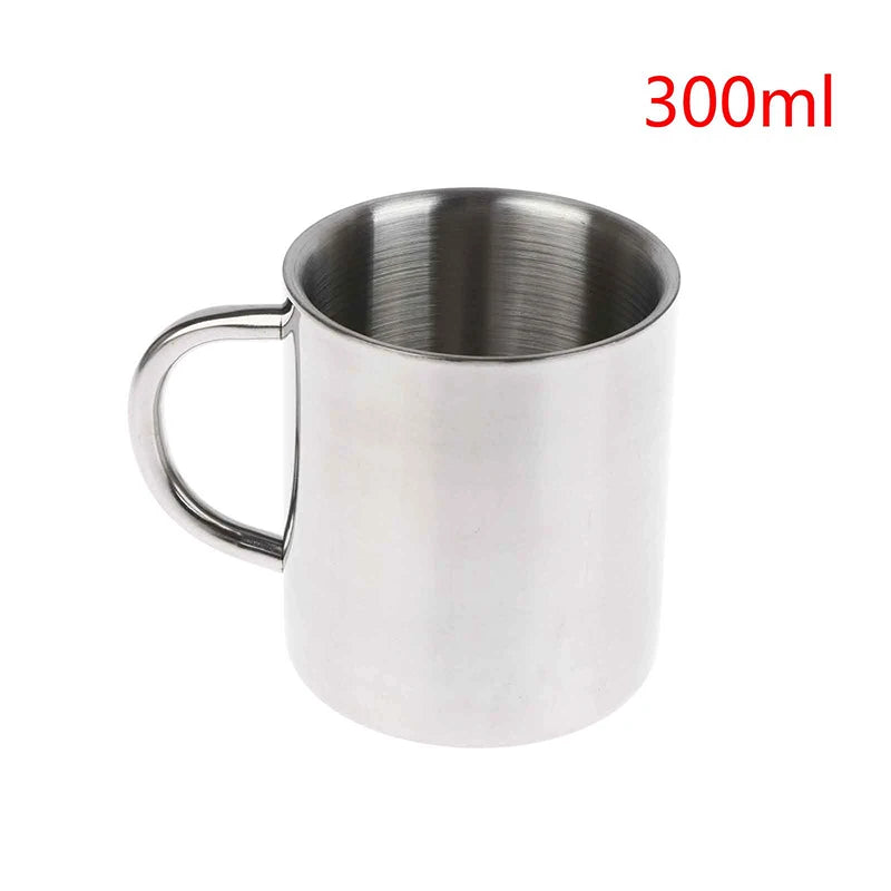 Travel Tumbler Jug Children's Milk Tea Cups Office Water Mug Double Wall 304 Stainless Steel Coffee Mug Without Lid Portable Cup