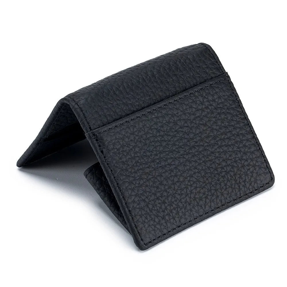 1 Pcs Genuine Leather Coin Purse Makaron Change Holder Mini Pocket Pouch Wallet for Men Women Compact Snap Closure Coin Case