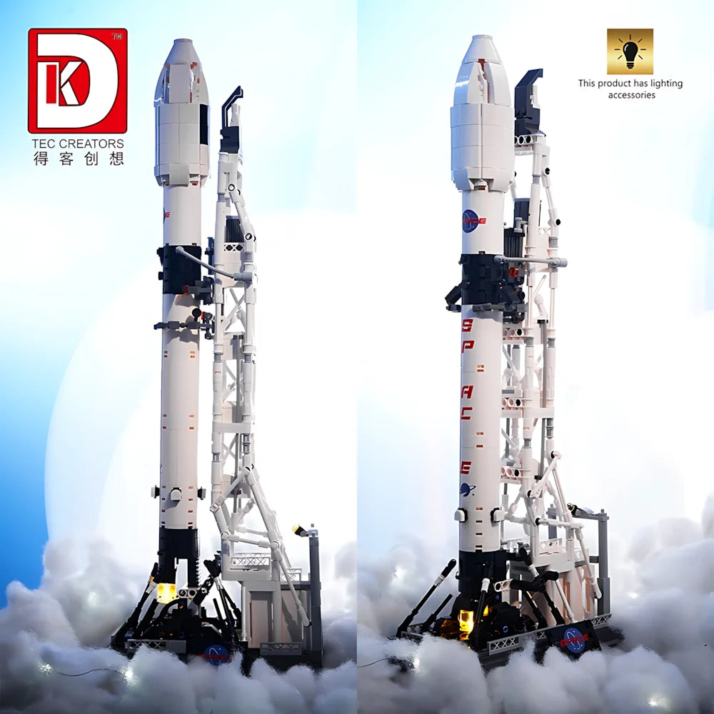 869PCS Moon Landing Program Space Rocket X Building Blocks City Aerospace Shuttle Model Bricks Educational Toys For Boys Gifts