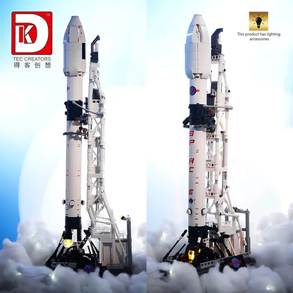 869PCS Moon Landing Program Space Rocket X Building Blocks City Aerospace Shuttle Model Bricks Educational Toys For Boys Gifts