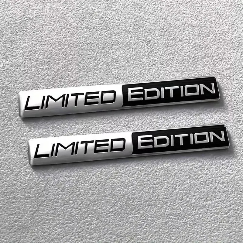 2pcs Black Edition 3D Car Body Badge Limited Edition Sticker Trunk Emblem Decal Accessorie for Car Motorcycle Bike