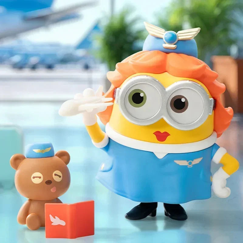 POP MART Minions Bedtime Stories by Bob and Tim Series Blind Box Toys Anime Action Figure Surprise Genuine Original Mystery Box