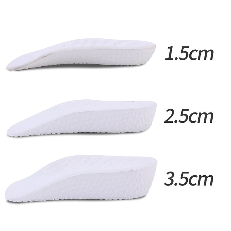 3.5CM Invisible Height Increasing Insoles Half Sole Heighten Sports Shoe Pad Inserts Men Women Orthopedic Arch Support Insole