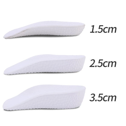 3.5CM Invisible Height Increasing Insoles Half Sole Heighten Sports Shoe Pad Inserts Men Women Orthopedic Arch Support Insole