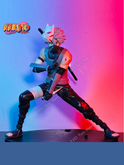 New Naruto Anime Figure 18cm Hatake Kakashi  PVC Action Figure Model Doll car Ornaments Collections Toy Gifts