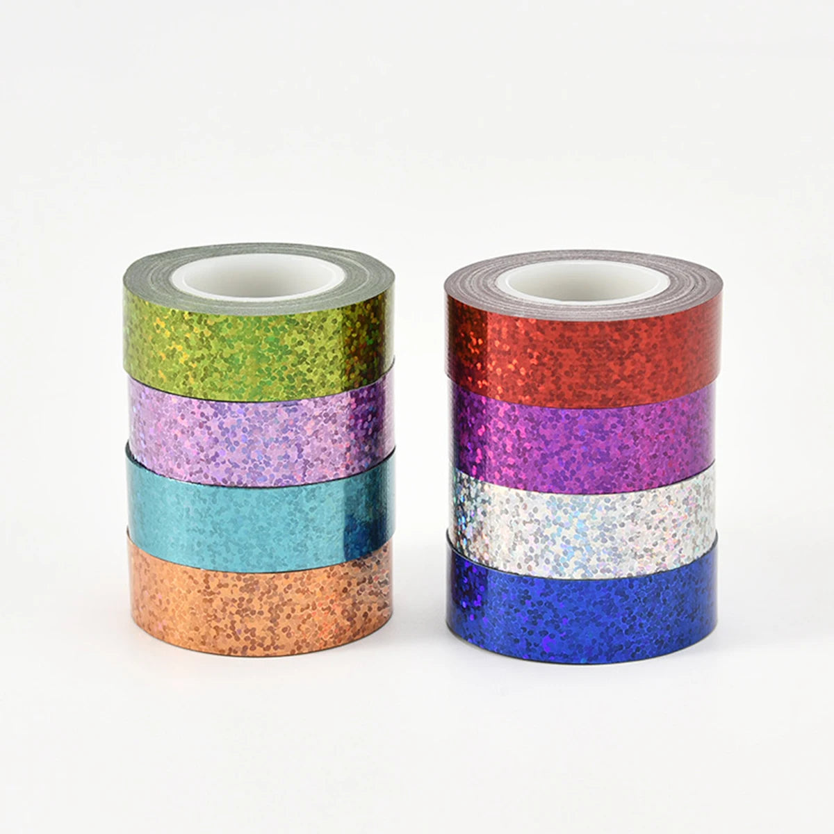 Shiny Laser Masking Washi Tape Decorative Firm Adhesive Tape DIY Scrapbooking Colorful Sticker Label Stationery