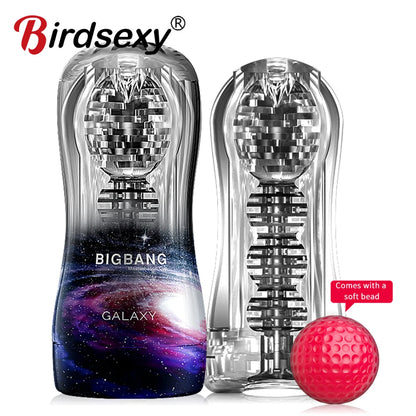 Transparent Masturbation Cup Glans Stimulator Ball Sex Toy for Man Male Masturbator Sex Toys for Men Massager Adult Sex Trainer