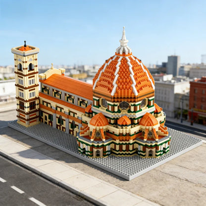 5278PCS Classic Architecture Building Block Model Micro-Block Assembly for Adults, Stress Relief Handcraft Display, Perfect Holi
