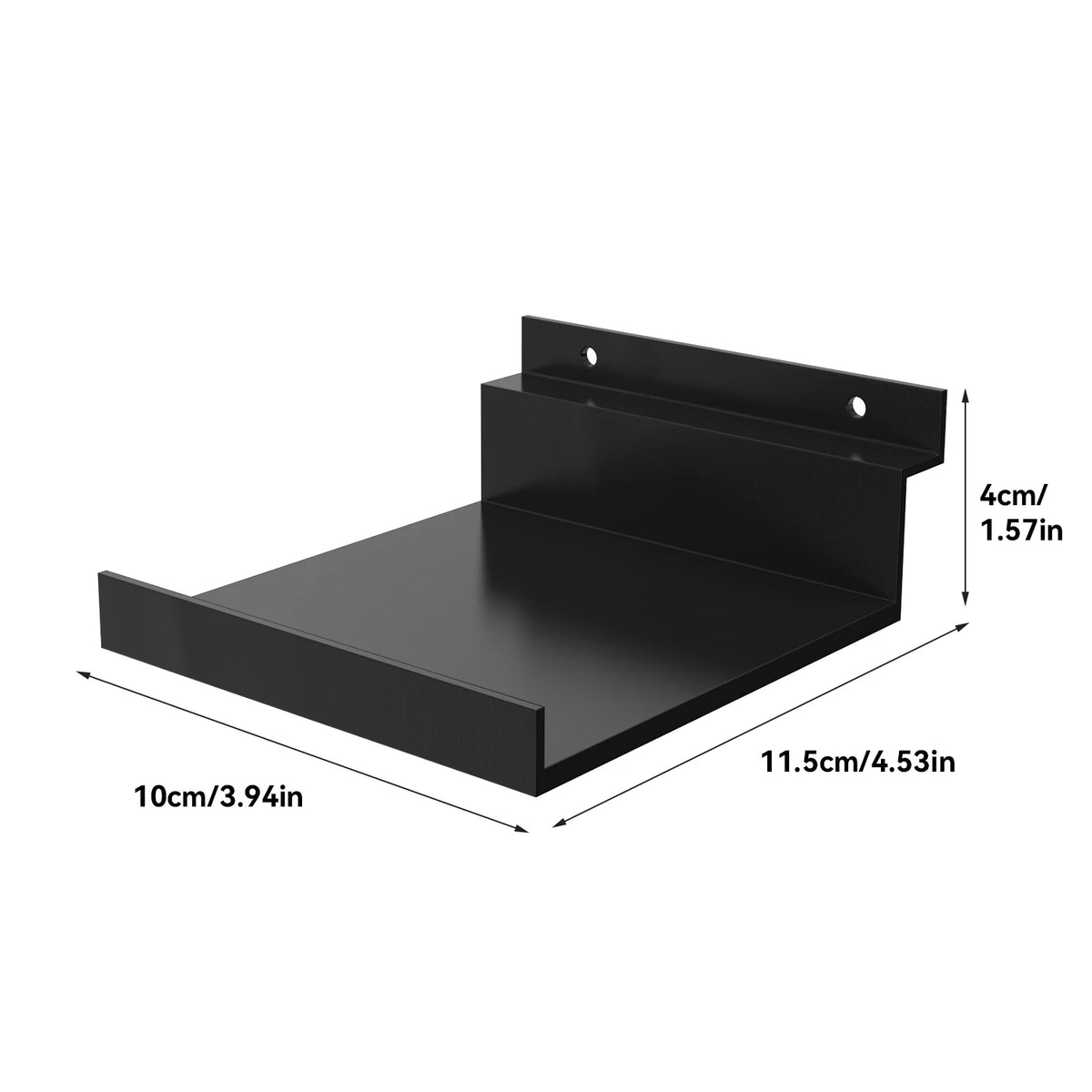Acoustic Panel Floating Shelf, Slatted Wood Wall Mounted Shelf for Acoustic Panels, No Drill Display Shelf for Home Decor