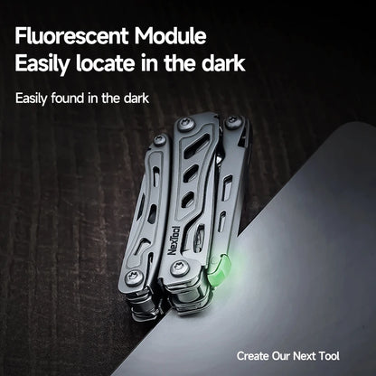 NexTool Keychain Mini Flagship F12 Folding Multi Tool 15 In 1 Screwdriver Pliers File Ruler Bottle Opener Scissors EDC Hand Tool