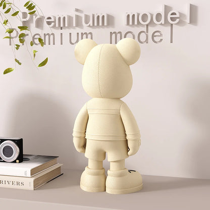 Cartoon Bear Figurine Resin Model Toy Collector Garage Kit Action Bear Figure Doll Collection Toys