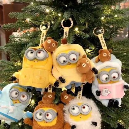 Hot New BOB&TIM Minions Better Together Series Anime Cute Cartoon Gifts Box Keychains Figure Model Trendy Toys Gifts