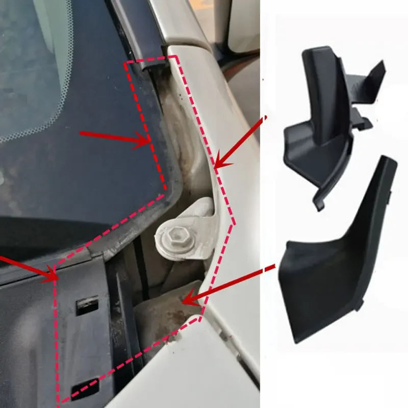 Front Windshield Wiper Corner Seal Cowl Trim Cover For Toyota Land Cruiser Prado LC120 LC150 2003-2017 Lexus GX470 2003-2009
