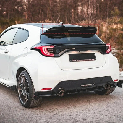 For Toyota Yaris MK4 GR4 2020 2021 Rear Trunk Wing Spoiler Decoration Spoiler Tail Fin Rear Tailgate Lid Auto Accessories Tuning