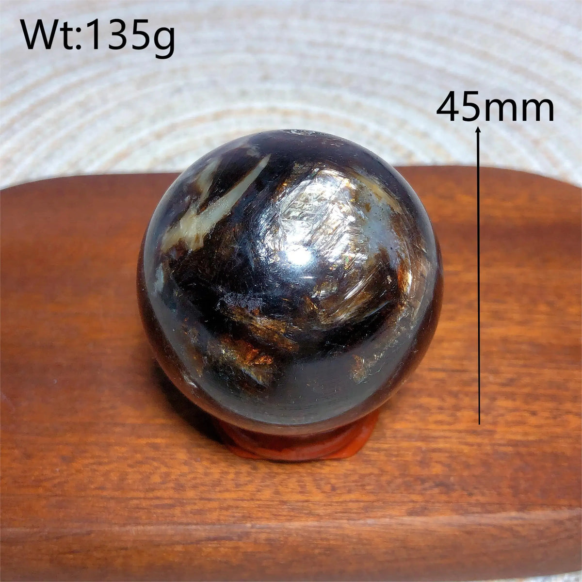 Natural Crystal Phlogopite Golden Flashy Mica Sphere Painting Gemstones Mineral Energy Reiki Home Decorations Gift