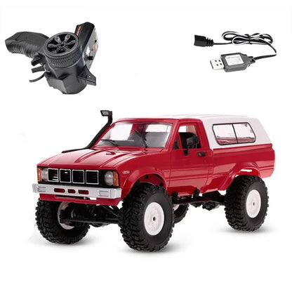 1:16 WPL-C24 RC Off-Road Climbing Truck 4WD All Terrain Remote Control Pickup Car High Torque Motor Electric Hobby Toy Boy Gifts
