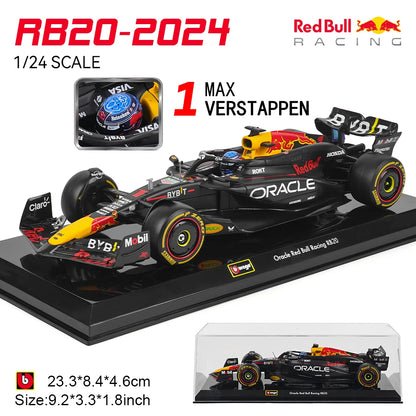 Bburago 1:24 2022~2025 F1 serie various style Mercedes-AMG W15 #44Hamilton #63George  Alloy Car Model Ferrari Red Bull McLaren