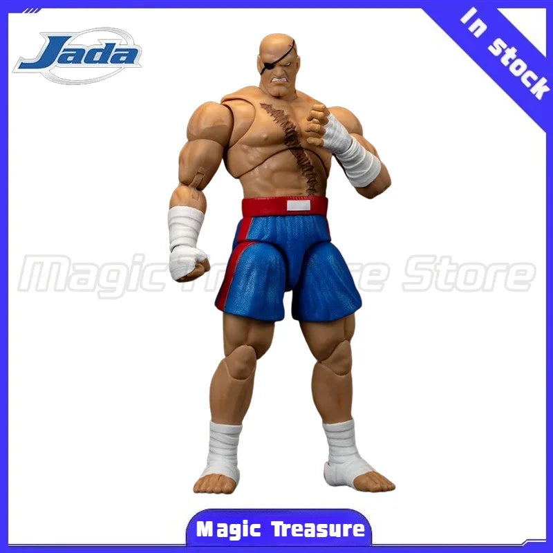 【MT】Original Jada Toys Ultra Street Fighter II The Final Challengers Sagat Deluxe Edition 1/12 Action Figure Toys Gift