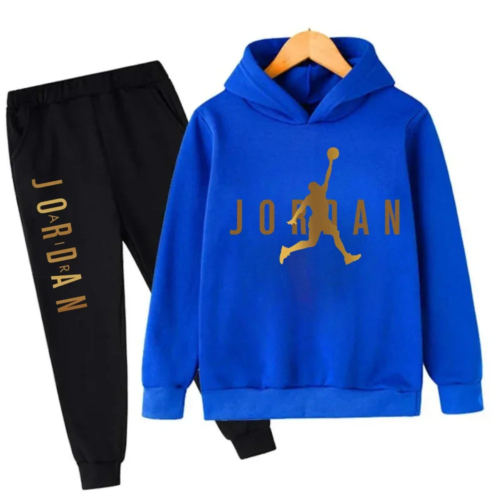 Autumn Warm Slam Dunk Master Pattern Printed Children Set Hoodie+Pant Suit 2pcs Set Kids Boy Girl Fashion Clothing Tracksuits