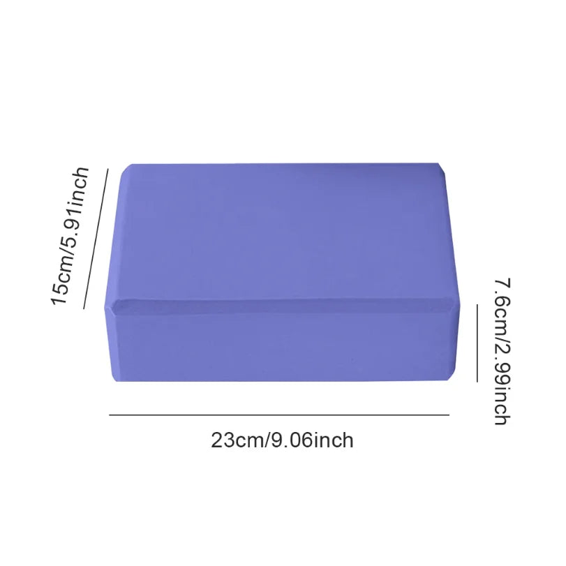 EVA Yoga Block Solid Color Yoga Balance Bricks Moisture-Proof High Density Yoga Blocks Body Shaping Yoga Blocks for Yoga Pilates